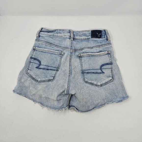 American Eagle Outfitters Hi-Rise Shortie Women's Size 2 Denim Jean Shorts Blue - Picture 7 of 7